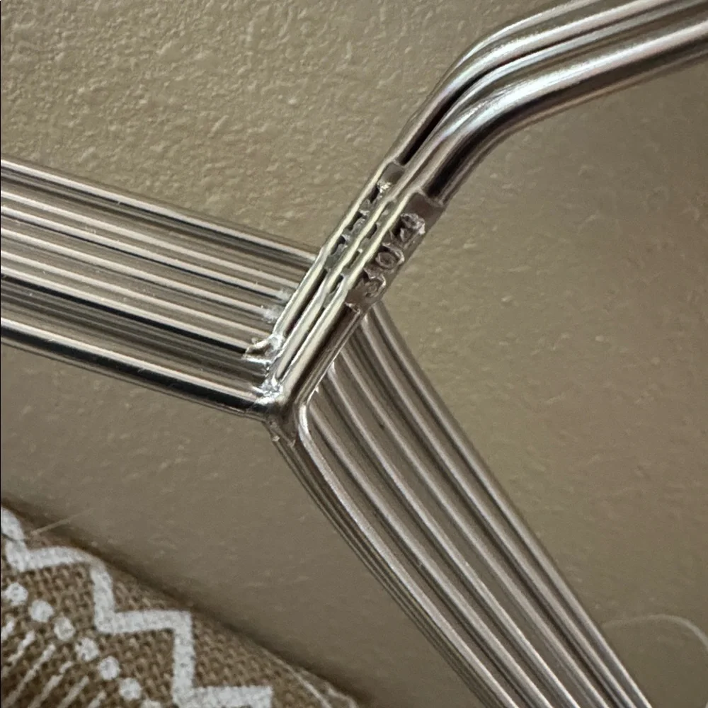 Premium Stainless Steel Hangers (10) & Clips(10) Set for bundle add on